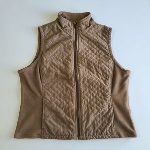 Columbia Quilted Vest Women's Size Medium Brown